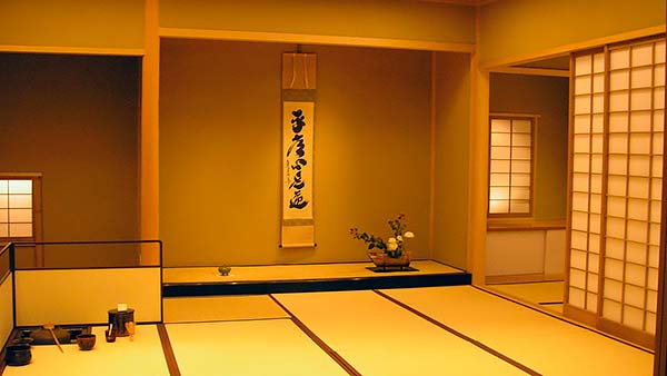 интерьер японского чайного дома